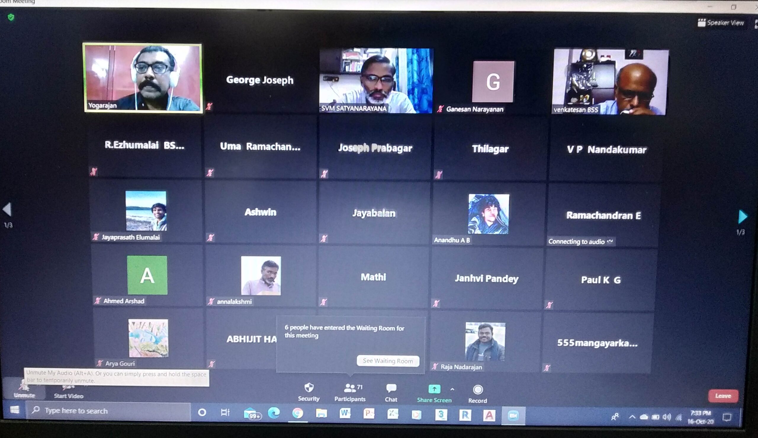 History of Science: Webinar series organised by BSS TN chapter