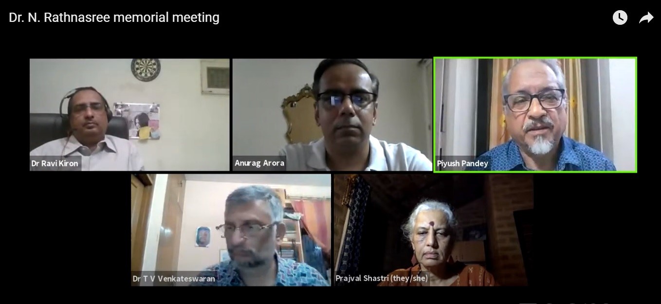 Dr. N. Rathnasree Memorial Meeting