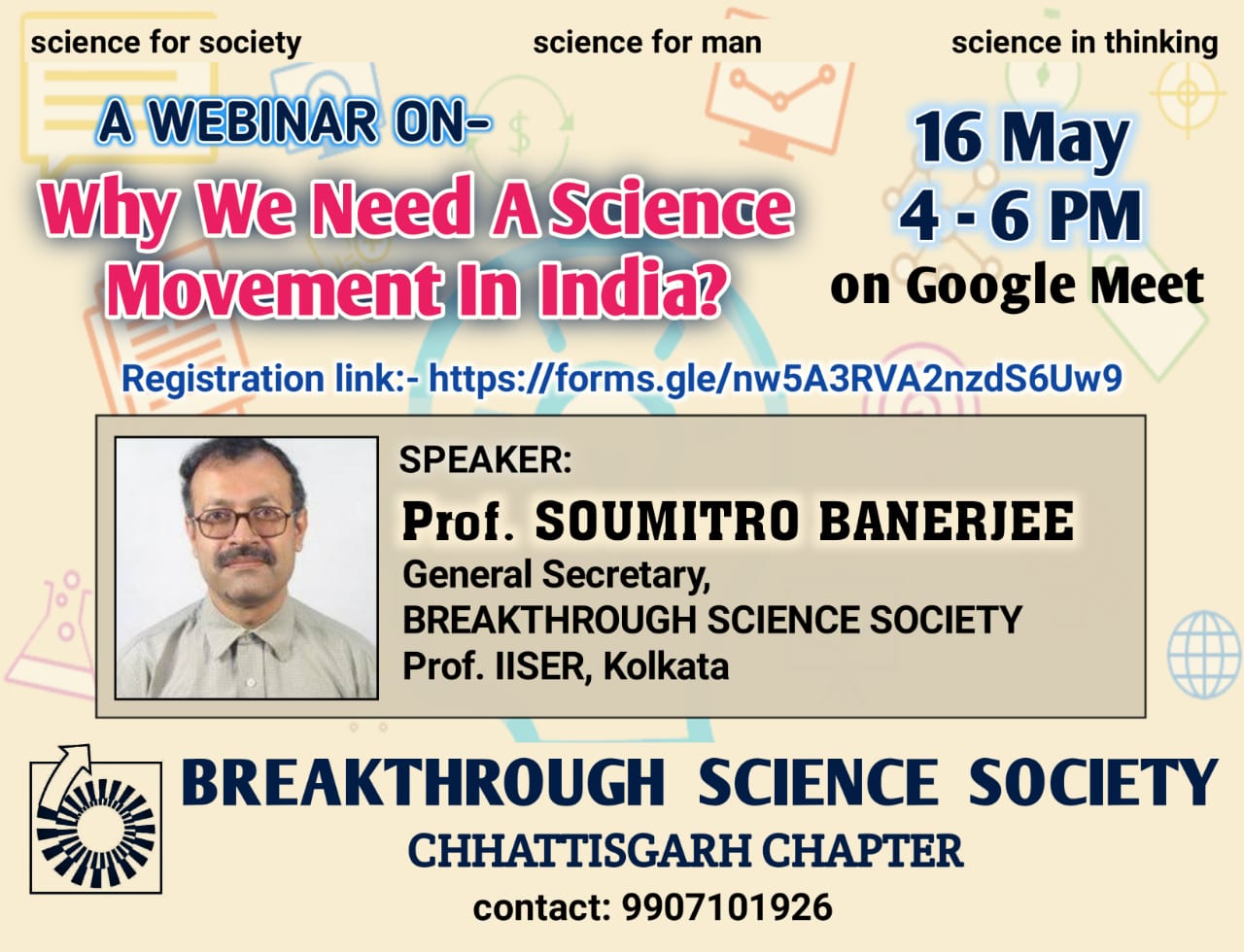 Webinar- ‘Why we need a science movement in India’
