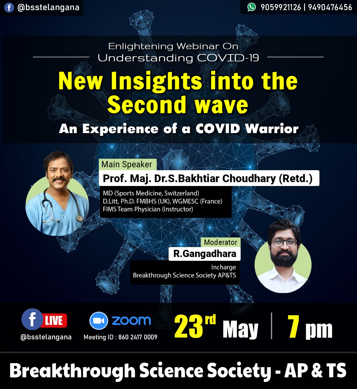 Webinar: New insight into the second wave – Experience of a covid warrior