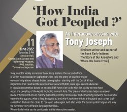 How India got peopled – An interactive session with Tony Joseph