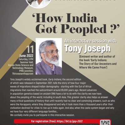 How India got peopled – An interactive session with Tony Joseph