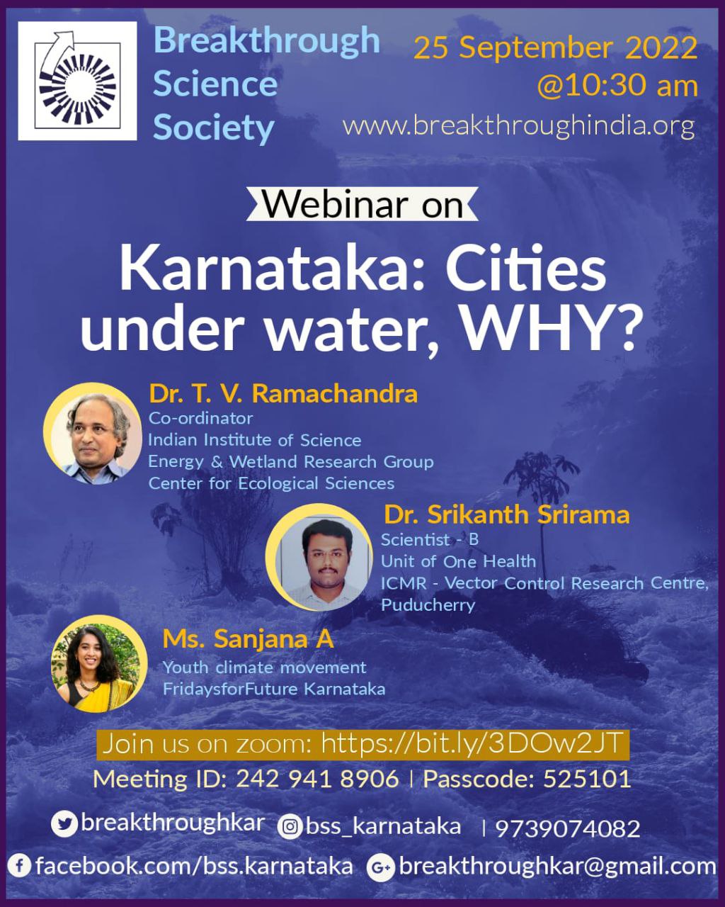 Webinar on ‘Karnataka: Cities under water, Why?’