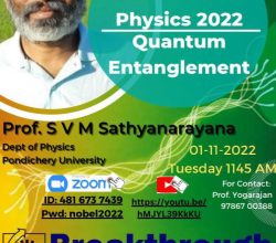 Webinar: QUANTUM ENTANGLEMENT  – The Nobel Prize in Physics 2022