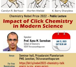 Nobel Prize in Chemistry 2022 – Public Lecture: ‘Impact of Click Chemistry in modern science’