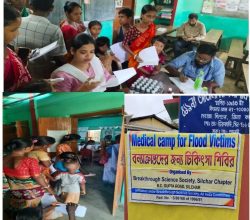 Free medical camp for flood-affected people organised by BSS Silchar Chapter
