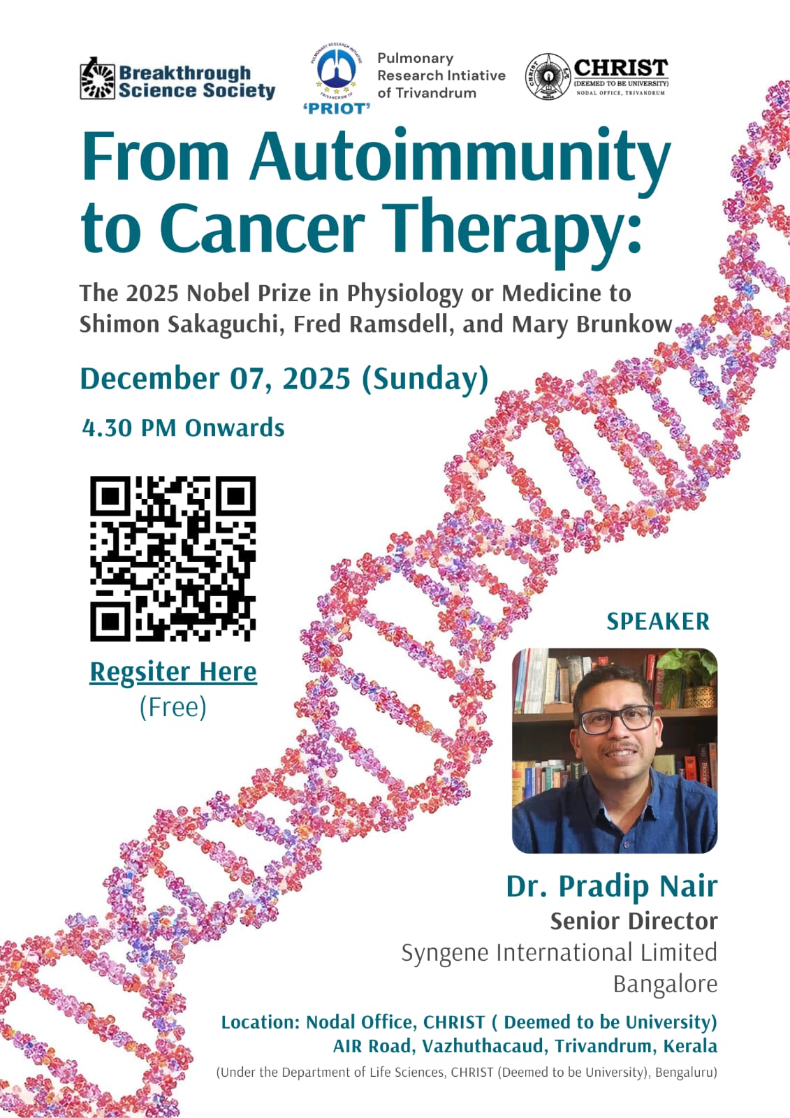 Public Science Lecture on Nobel Prize in Medicine 2025